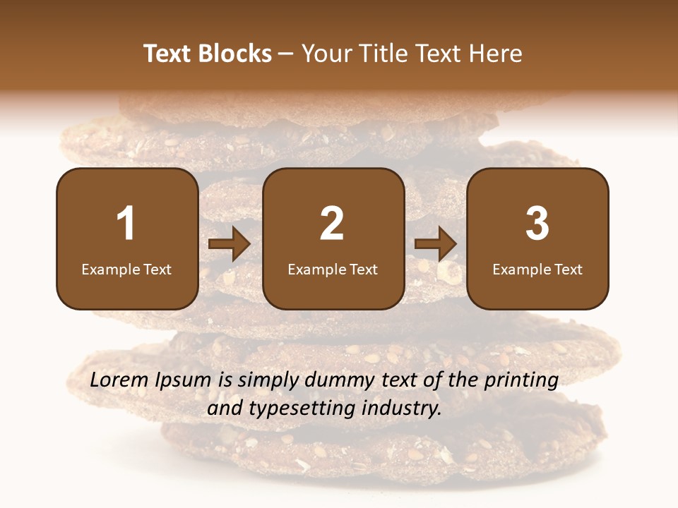 Cracker Appetizing Heap PowerPoint Template