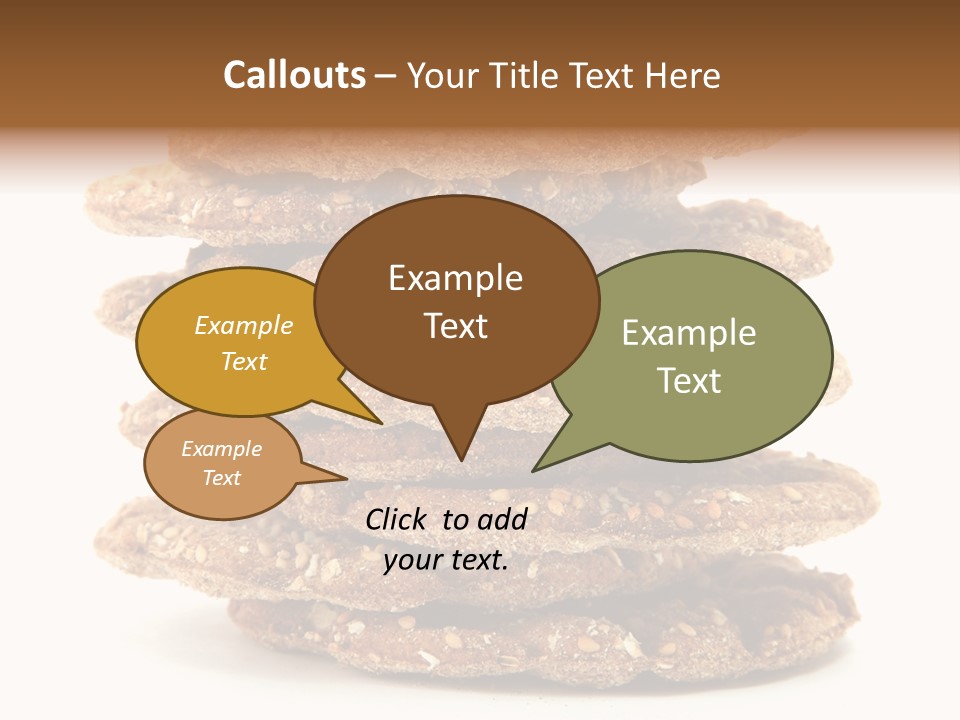 Cracker Appetizing Heap PowerPoint Template