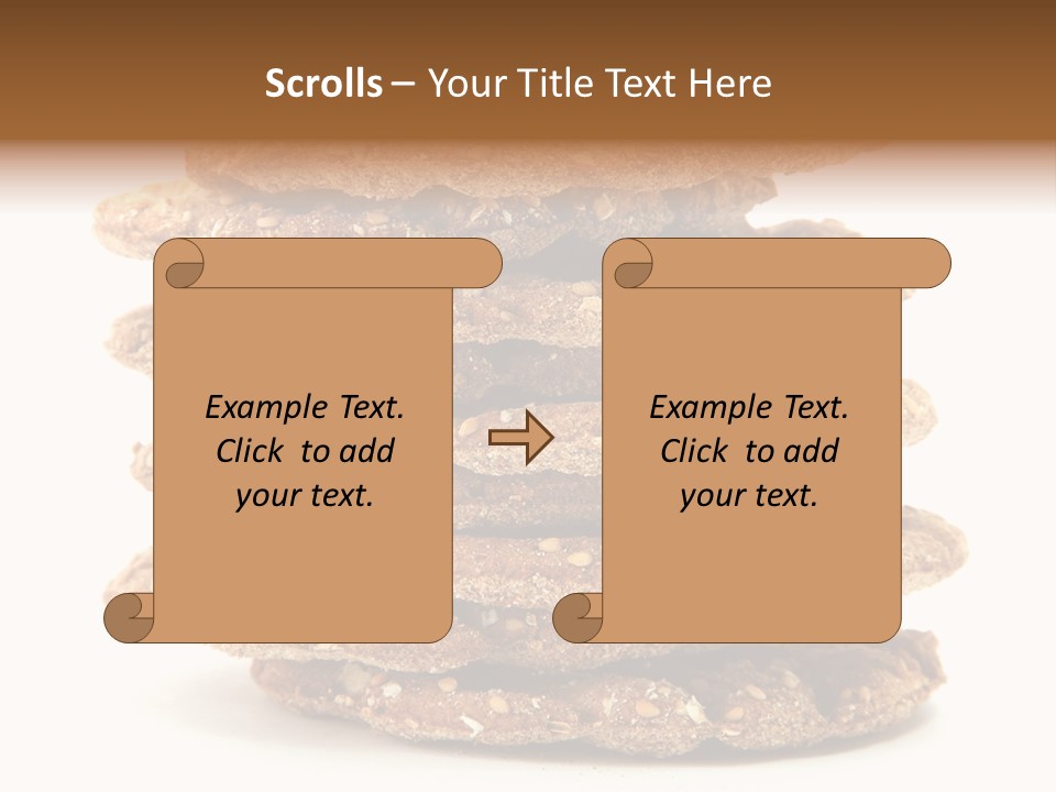 Cracker Appetizing Heap PowerPoint Template