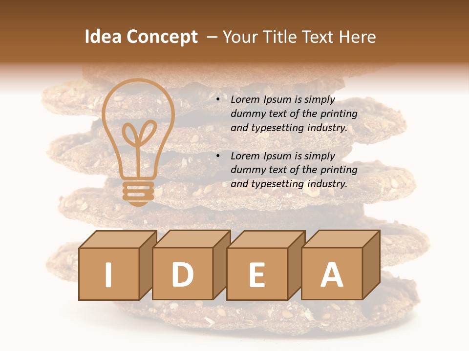 Cracker Appetizing Heap PowerPoint Template