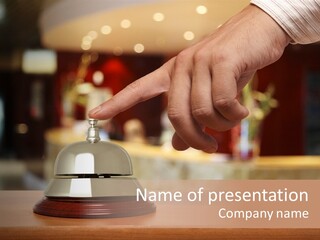 Hand Lobby Service PowerPoint Template