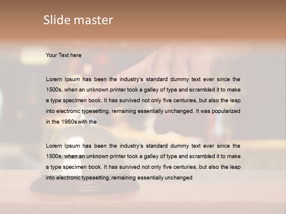 Hand Lobby Service PowerPoint Template