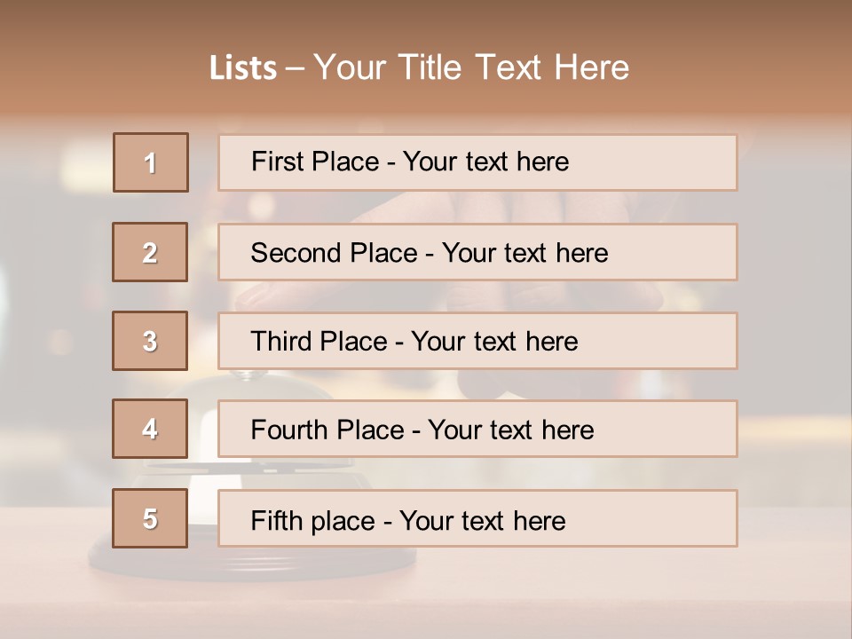 Hand Lobby Service PowerPoint Template