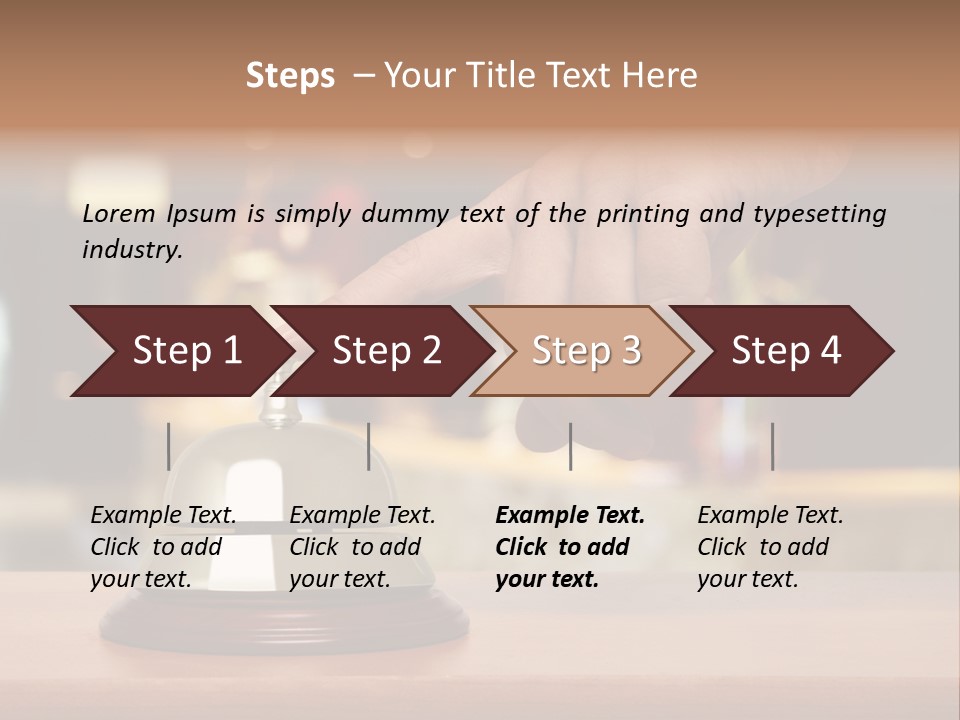 Hand Lobby Service PowerPoint Template