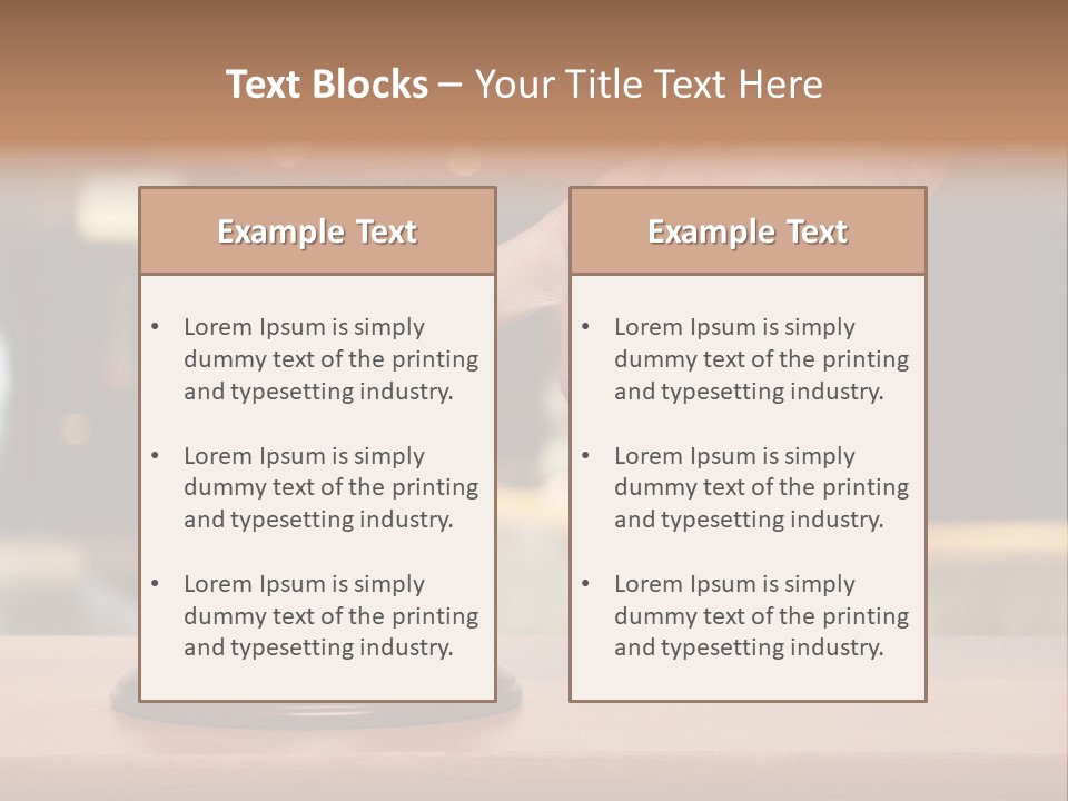 Hand Lobby Service PowerPoint Template
