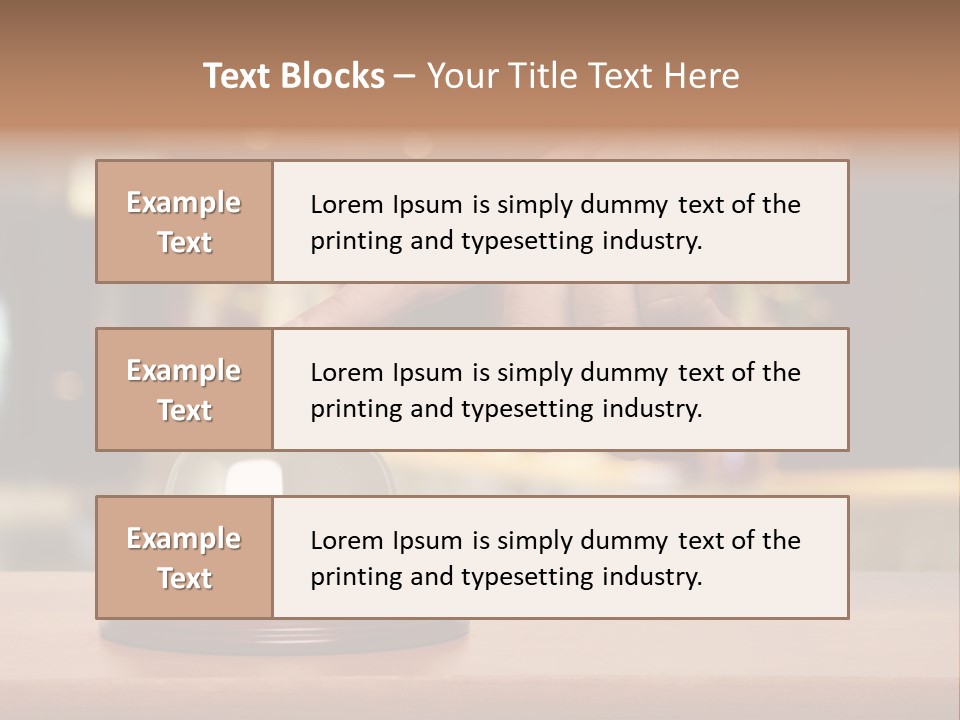 Hand Lobby Service PowerPoint Template
