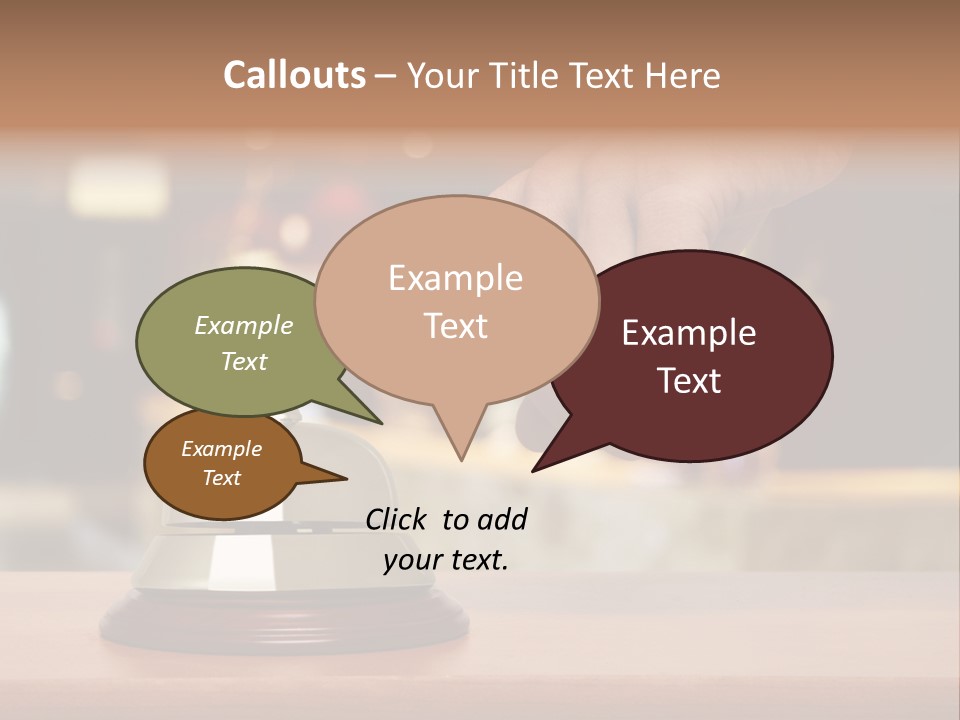 Hand Lobby Service PowerPoint Template