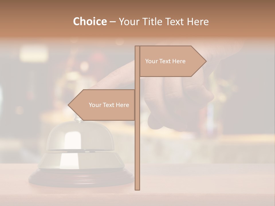 Hand Lobby Service PowerPoint Template