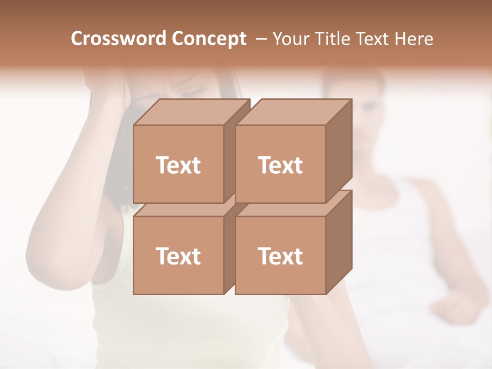 Caucasian Despair Husband PowerPoint Template