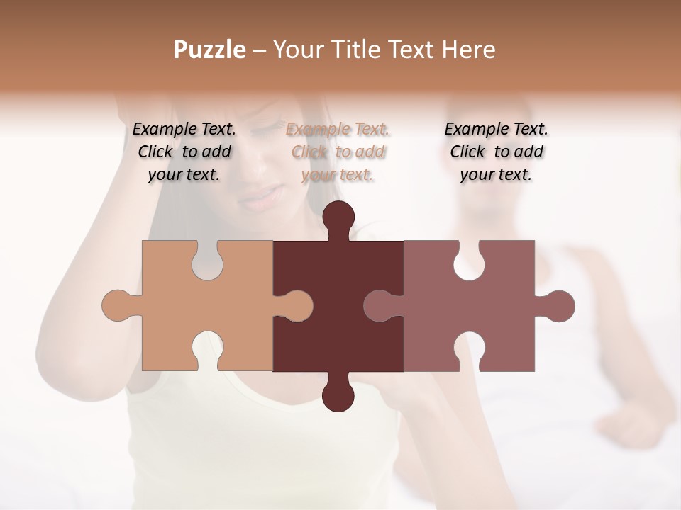 Caucasian Despair Husband PowerPoint Template