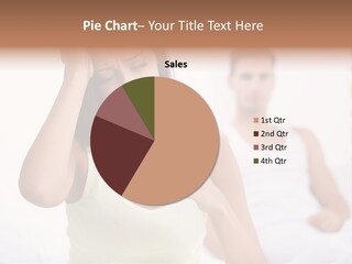 Caucasian Despair Husband PowerPoint Template