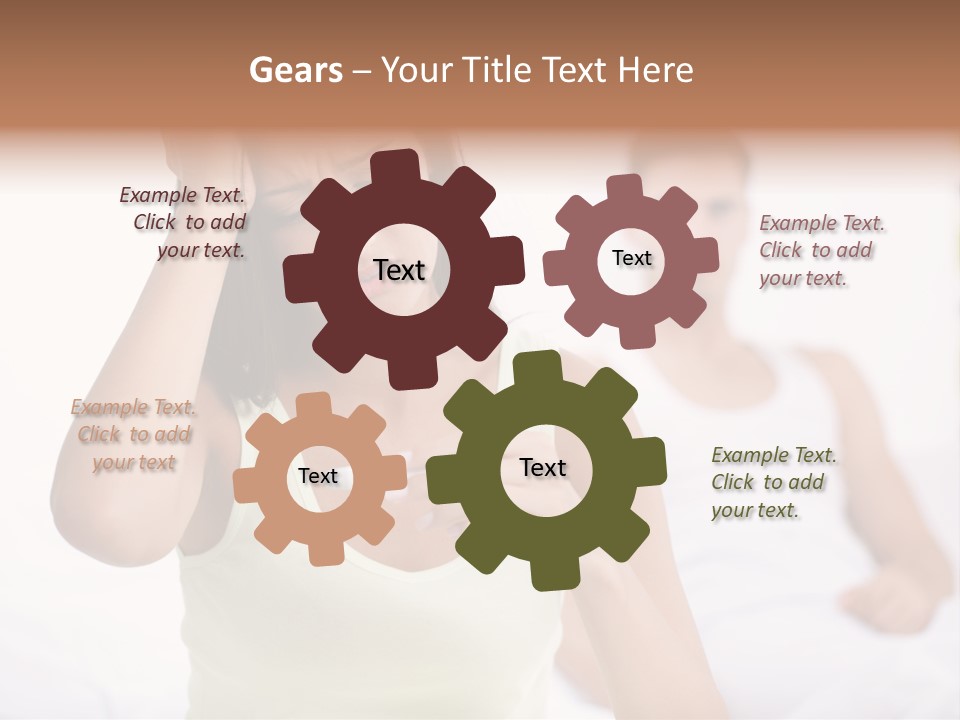 Caucasian Despair Husband PowerPoint Template