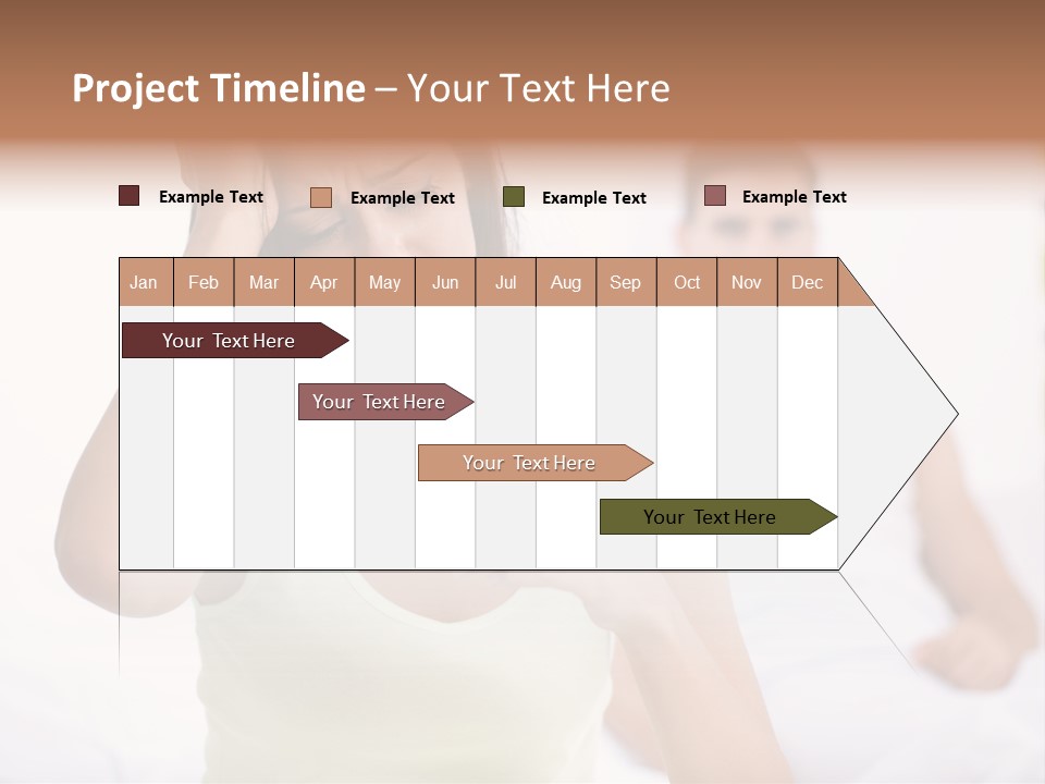 Caucasian Despair Husband PowerPoint Template