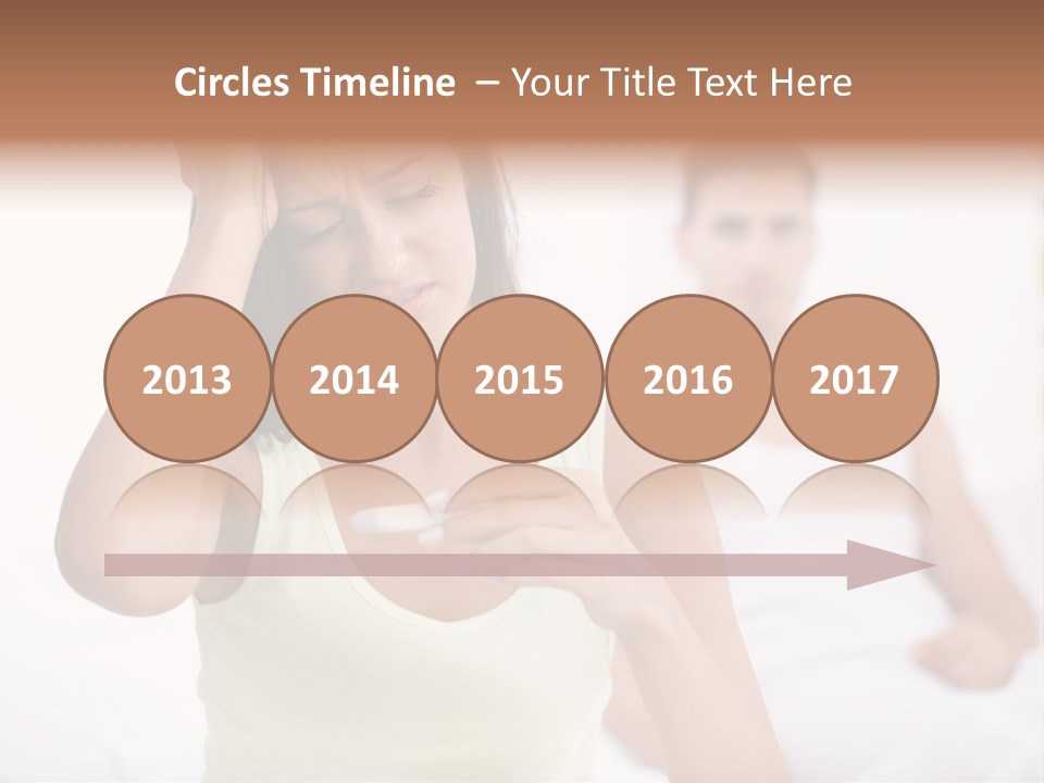 Caucasian Despair Husband PowerPoint Template