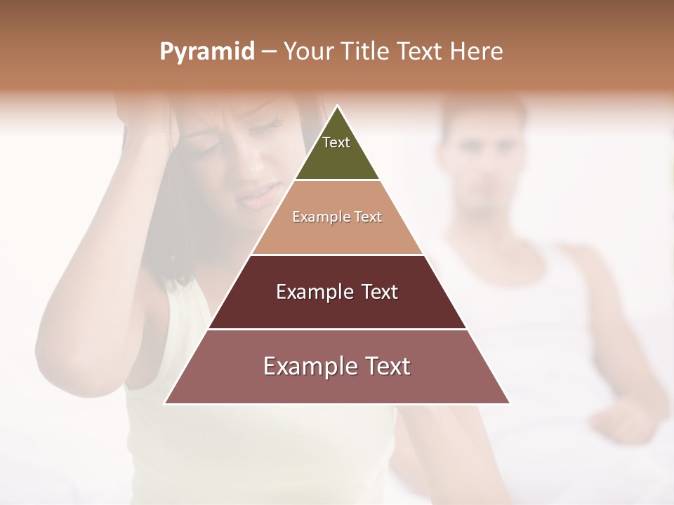 Caucasian Despair Husband PowerPoint Template