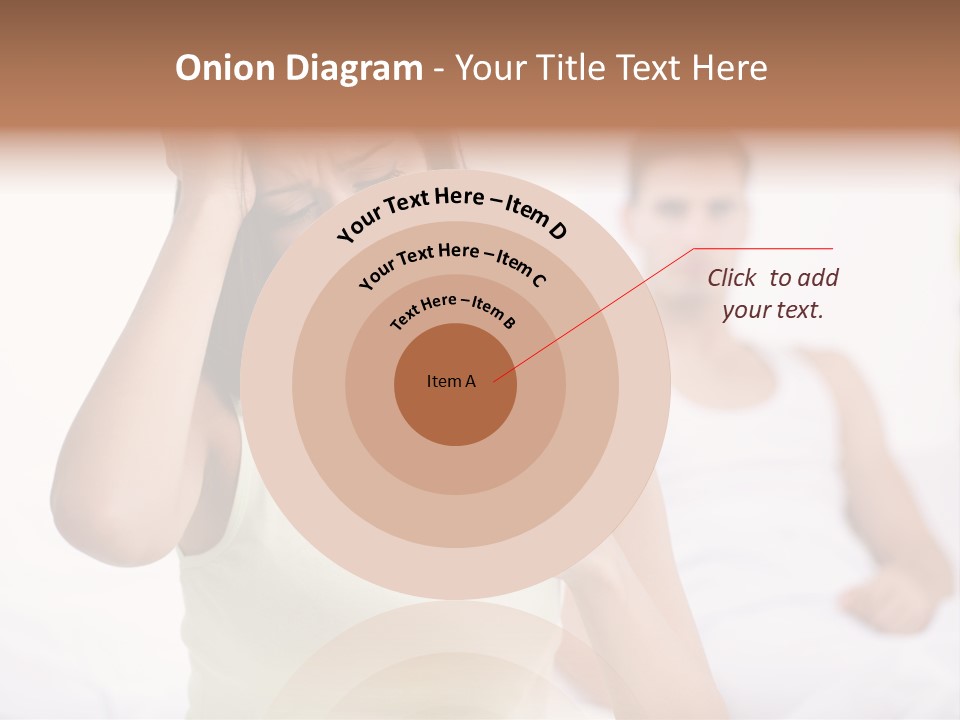 Caucasian Despair Husband PowerPoint Template
