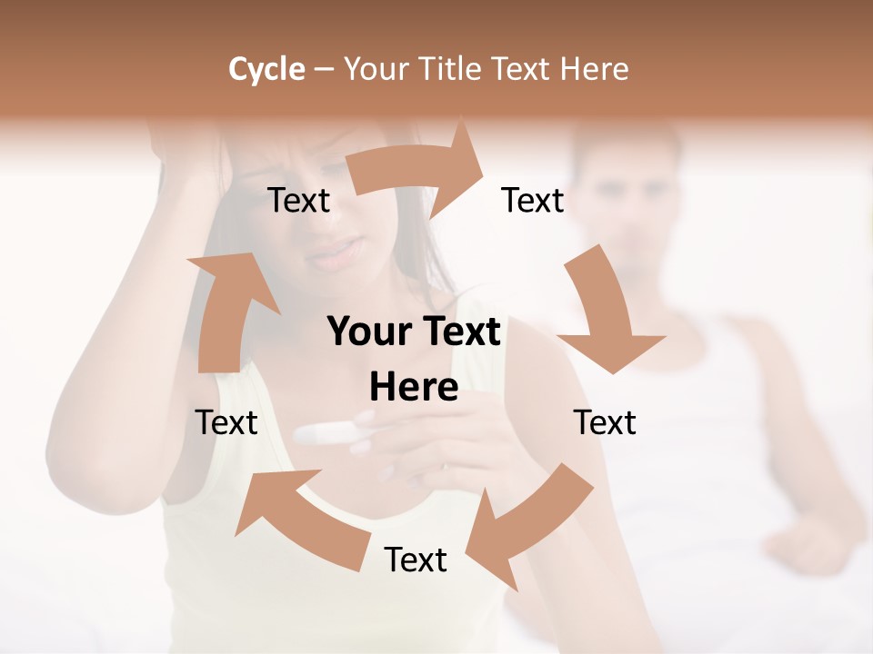 Caucasian Despair Husband PowerPoint Template