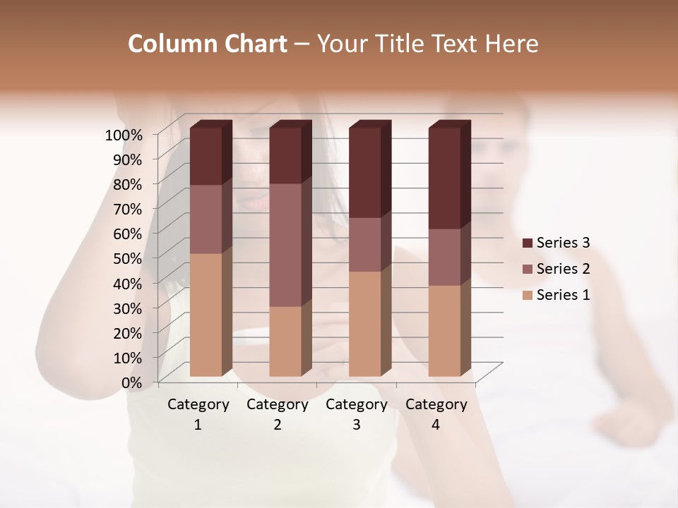 Caucasian Despair Husband PowerPoint Template