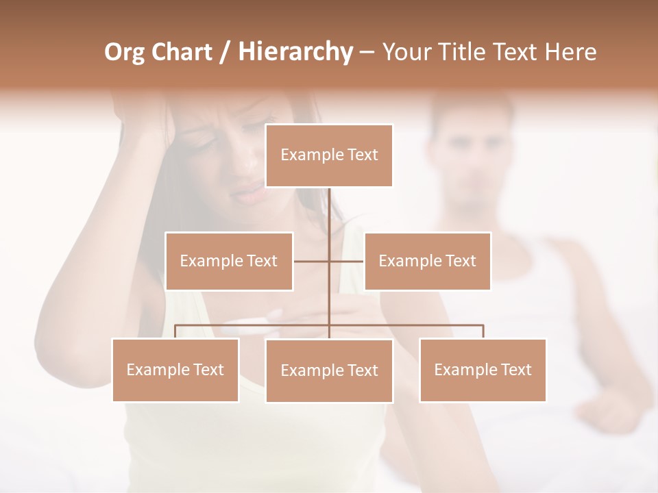 Caucasian Despair Husband PowerPoint Template