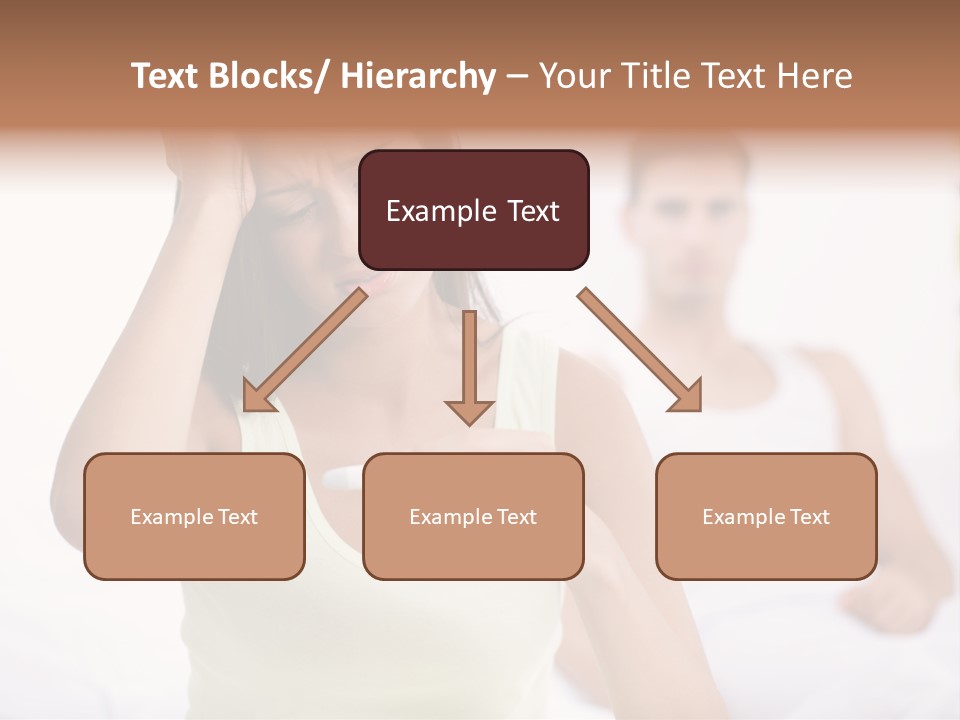Caucasian Despair Husband PowerPoint Template
