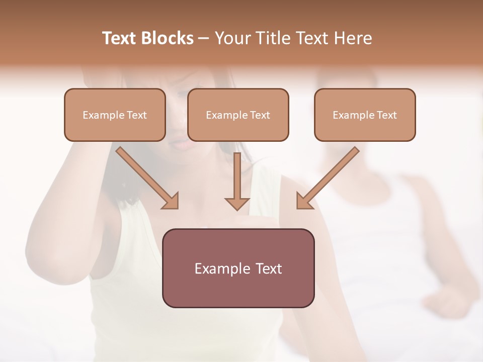 Caucasian Despair Husband PowerPoint Template