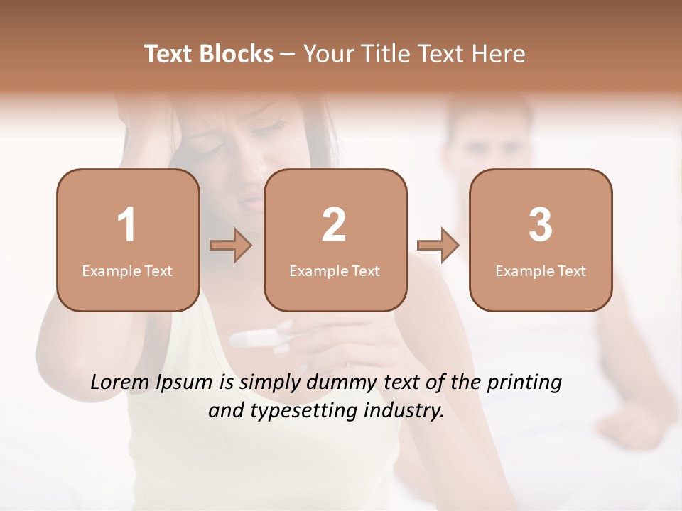 Caucasian Despair Husband PowerPoint Template