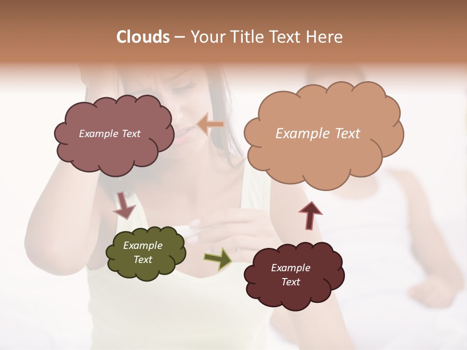 Caucasian Despair Husband PowerPoint Template