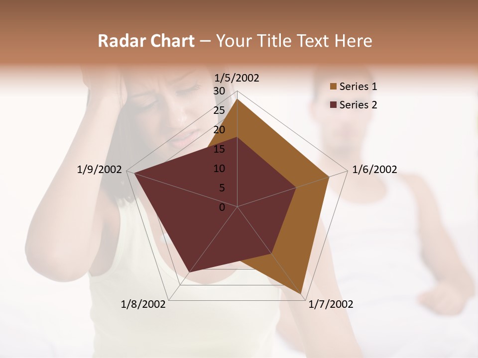 Caucasian Despair Husband PowerPoint Template