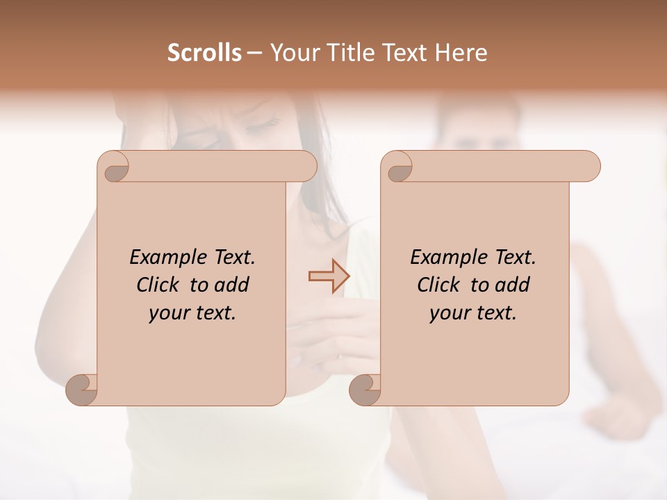 Caucasian Despair Husband PowerPoint Template