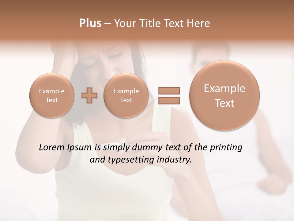 Caucasian Despair Husband PowerPoint Template