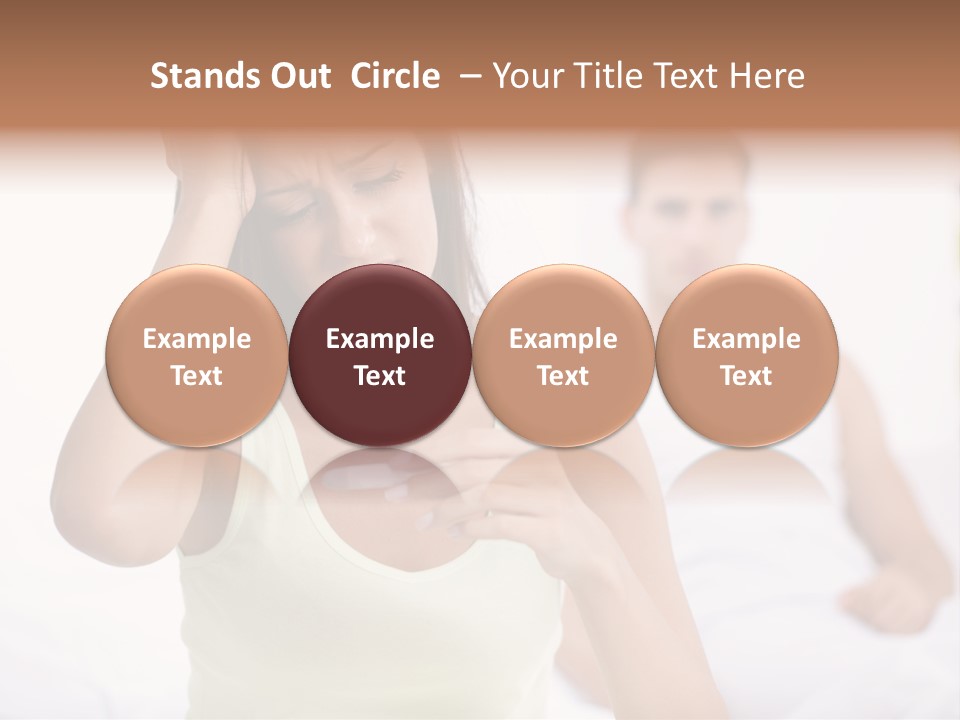 Caucasian Despair Husband PowerPoint Template