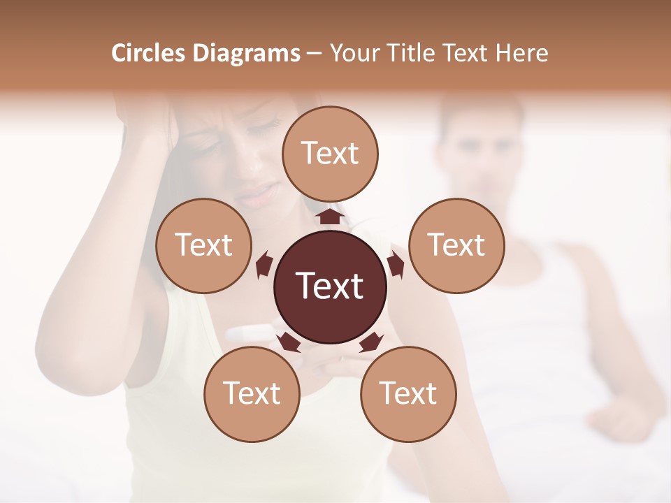 Caucasian Despair Husband PowerPoint Template