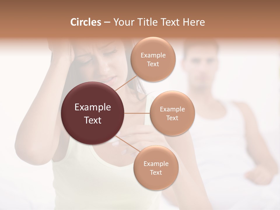 Caucasian Despair Husband PowerPoint Template