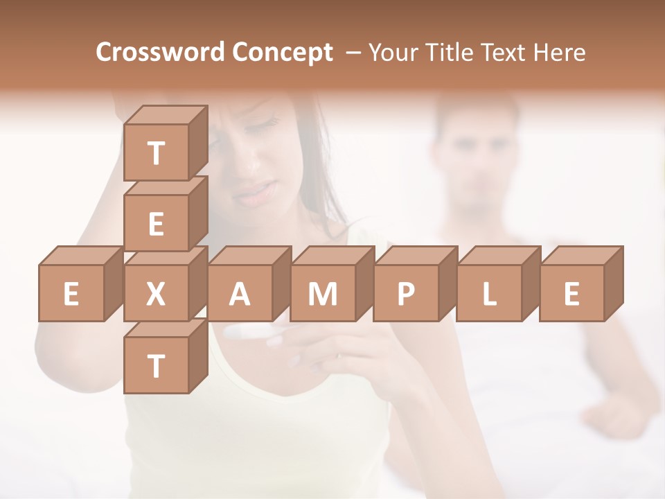 Caucasian Despair Husband PowerPoint Template