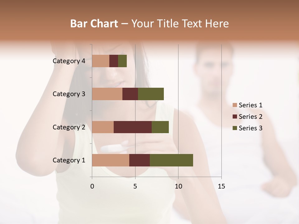 Caucasian Despair Husband PowerPoint Template