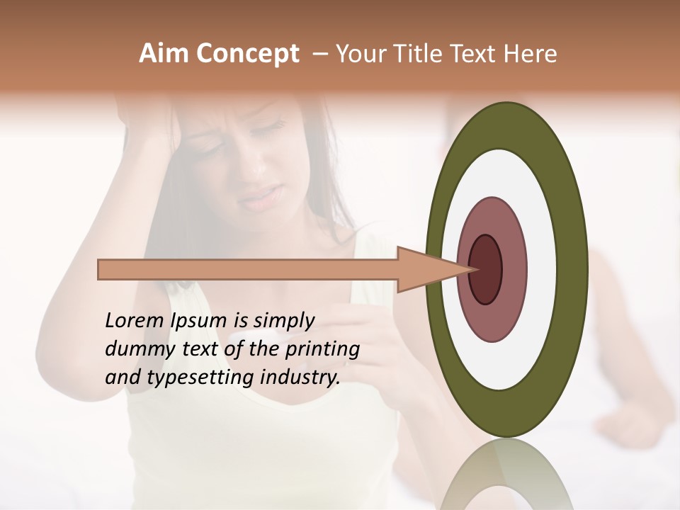 Caucasian Despair Husband PowerPoint Template