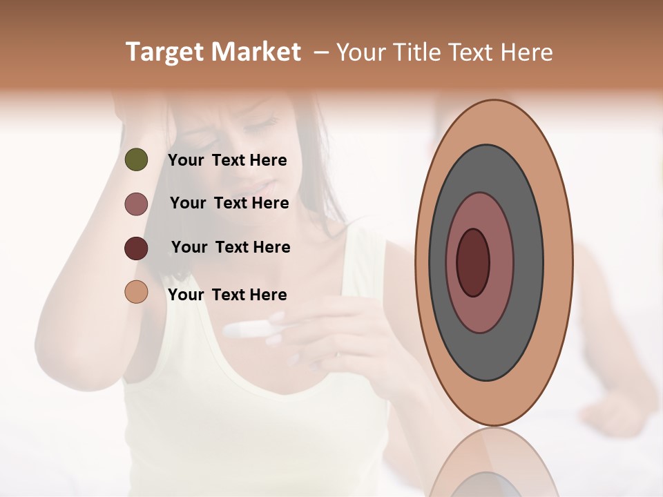 Caucasian Despair Husband PowerPoint Template