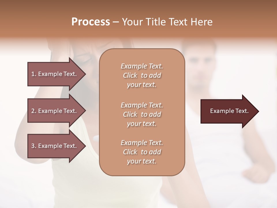 Caucasian Despair Husband PowerPoint Template