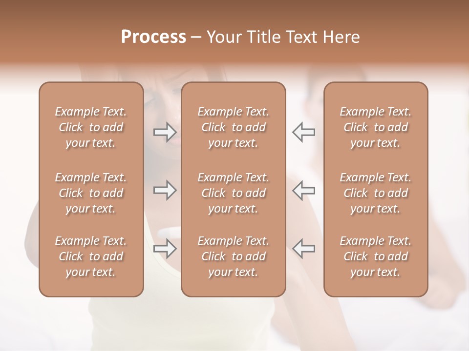 Caucasian Despair Husband PowerPoint Template