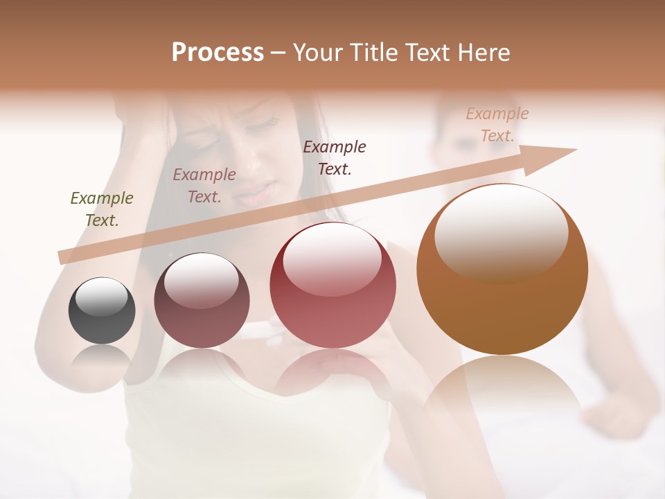 Caucasian Despair Husband PowerPoint Template