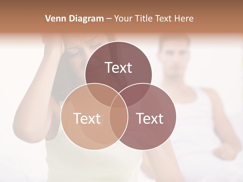 Caucasian Despair Husband PowerPoint Template