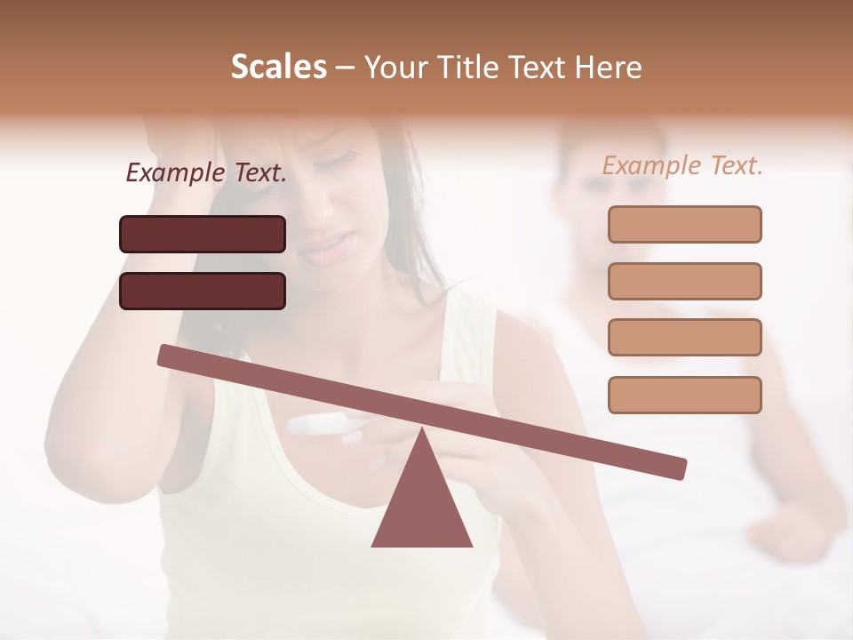 Caucasian Despair Husband PowerPoint Template