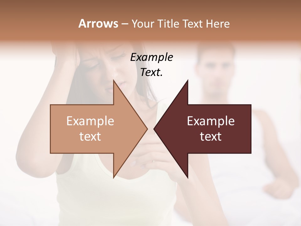 Caucasian Despair Husband PowerPoint Template