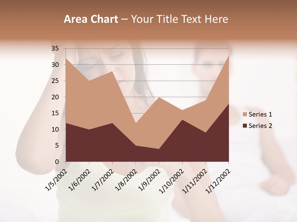 Caucasian Despair Husband PowerPoint Template