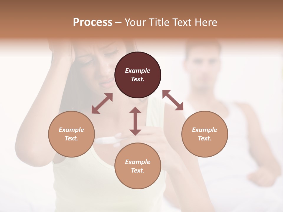 Caucasian Despair Husband PowerPoint Template
