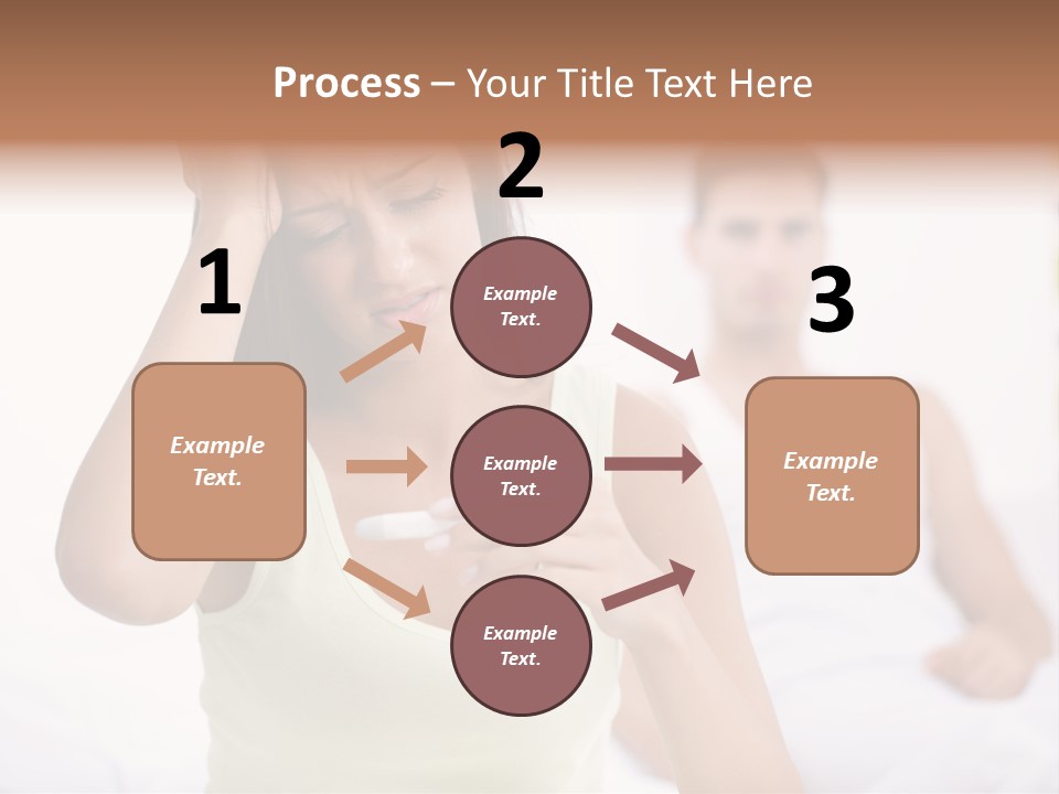 Caucasian Despair Husband PowerPoint Template
