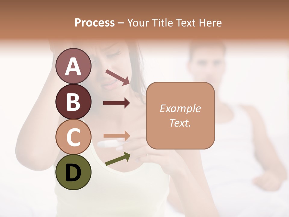 Caucasian Despair Husband PowerPoint Template
