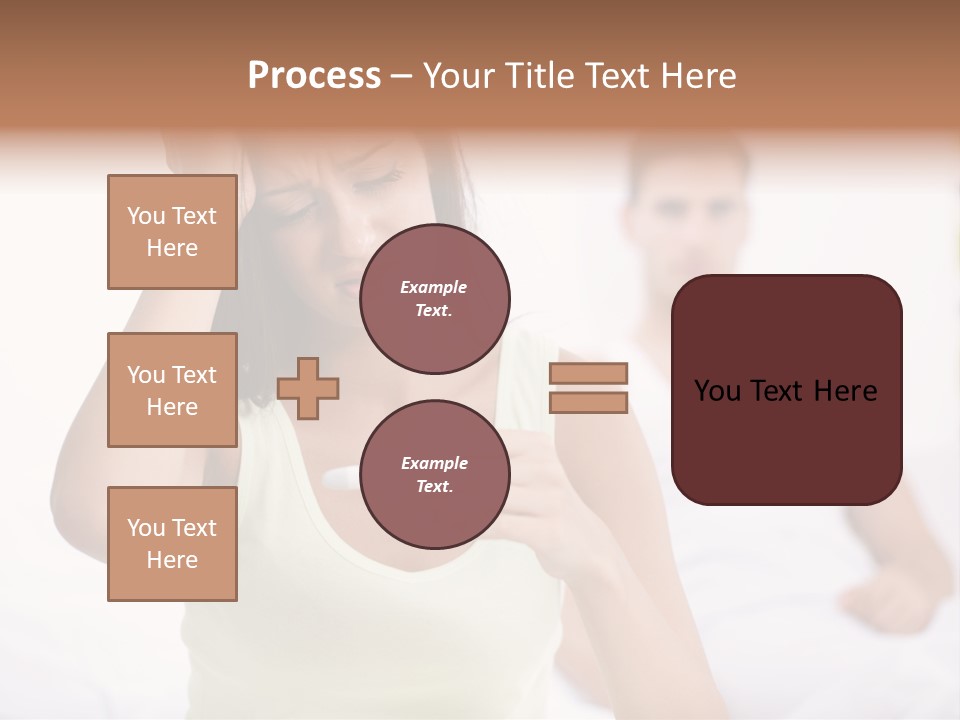 Caucasian Despair Husband PowerPoint Template