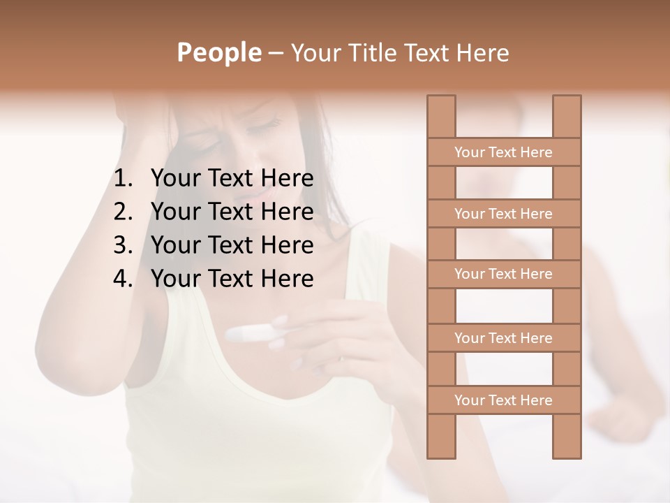 Caucasian Despair Husband PowerPoint Template