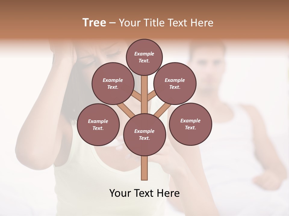 Caucasian Despair Husband PowerPoint Template